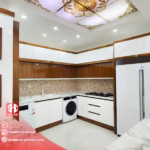 کابینت سفید چوبی هایگلاس - شهرک بنفشه کرج