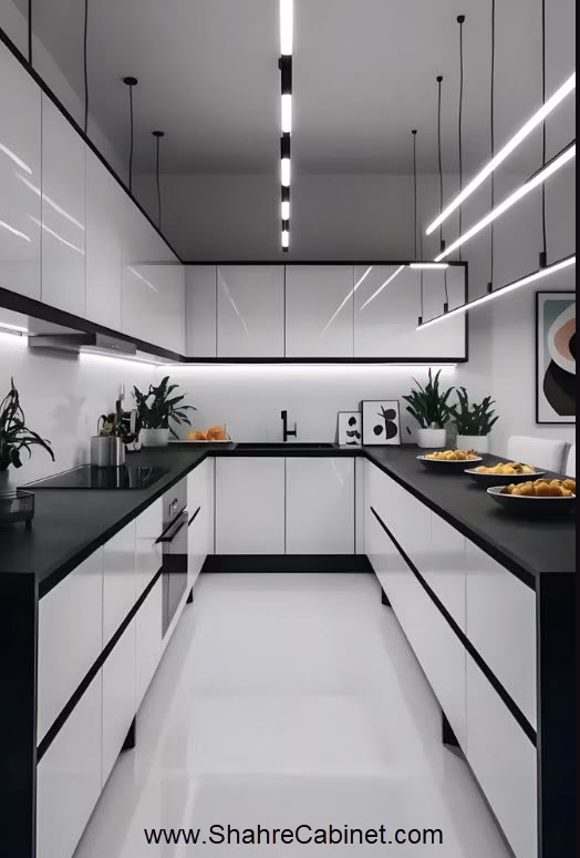 راهنمای انتخاب رنگ کابینت - صفحه کابینت و بین کابینتی جدید 2 طرح و رنگ برای آشپزخانه متوسط