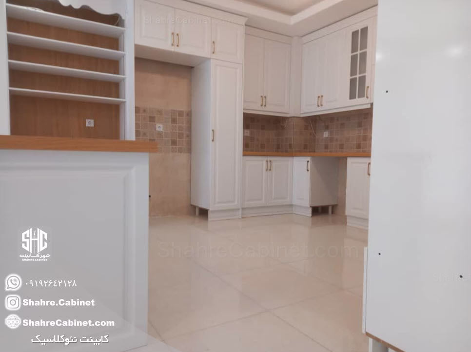 کابینت نئوکلاسیک شیک و جدید + نمونه کار اجرا شده 3 کابینت نئوکلاسیک چسب کلایبرت آلمان